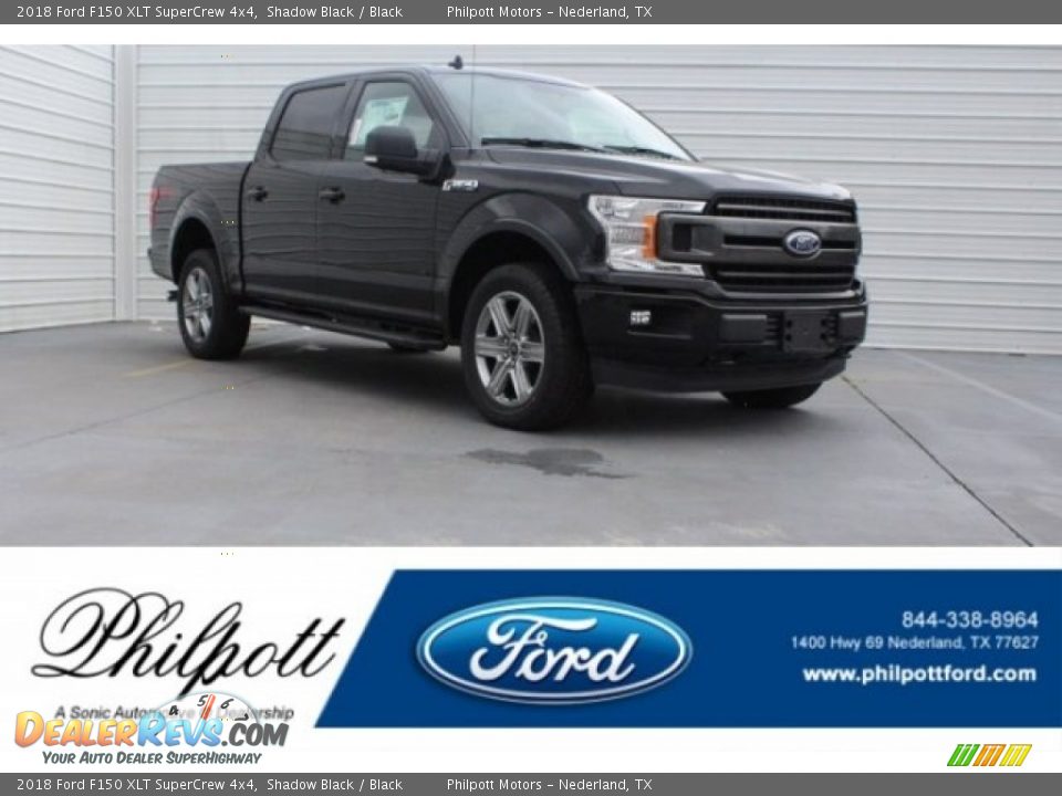 2018 Ford F150 XLT SuperCrew 4x4 Shadow Black / Black Photo #1