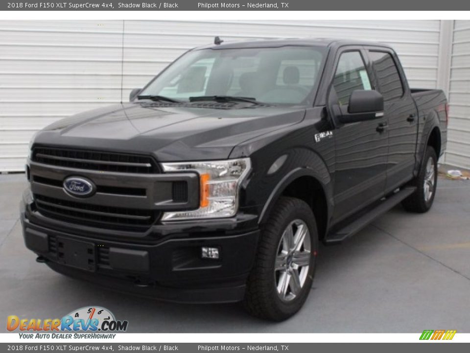 2018 Ford F150 XLT SuperCrew 4x4 Shadow Black / Black Photo #3