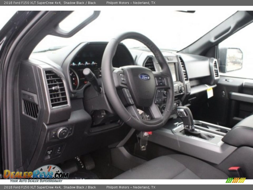 2018 Ford F150 XLT SuperCrew 4x4 Shadow Black / Black Photo #14