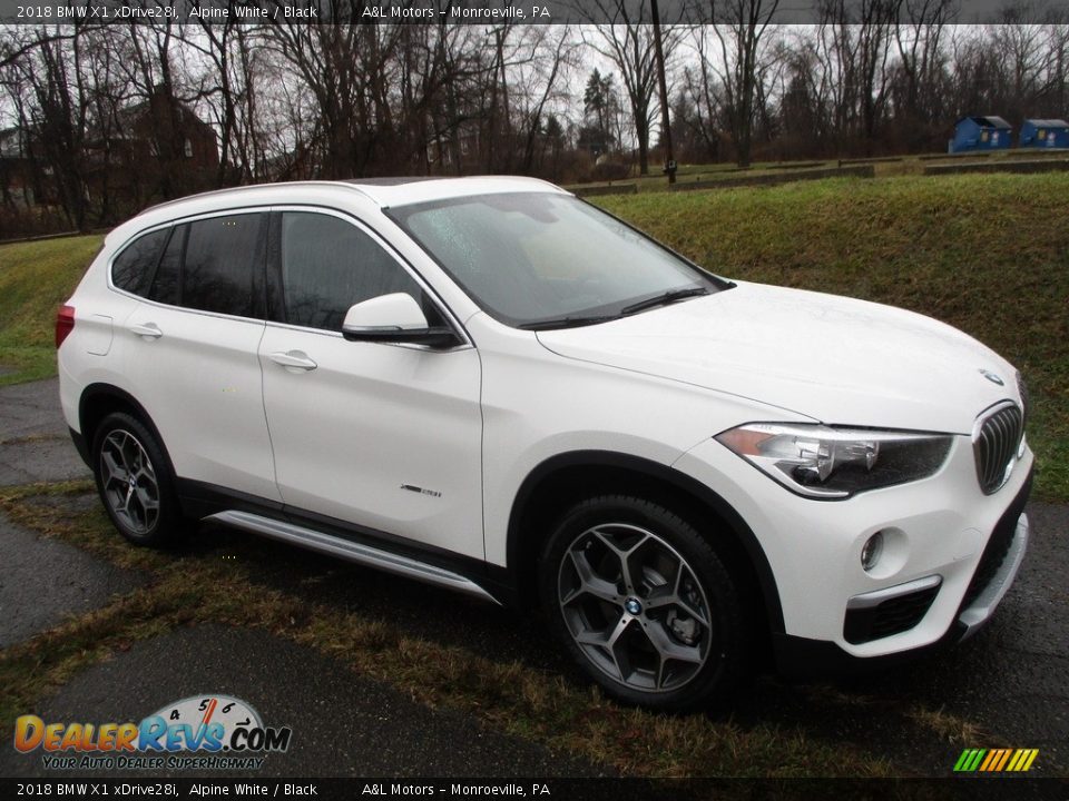 2018 BMW X1 xDrive28i Alpine White / Black Photo #1