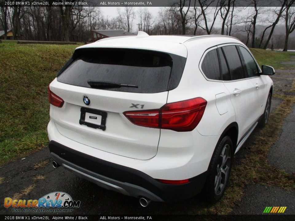 2018 BMW X1 xDrive28i Alpine White / Black Photo #9