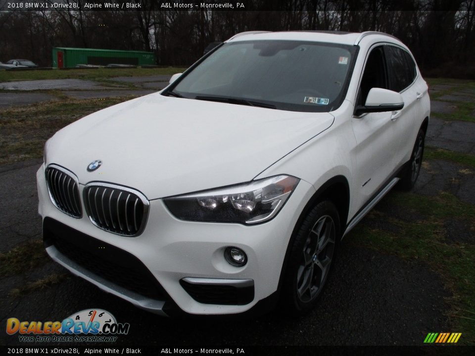 2018 BMW X1 xDrive28i Alpine White / Black Photo #10