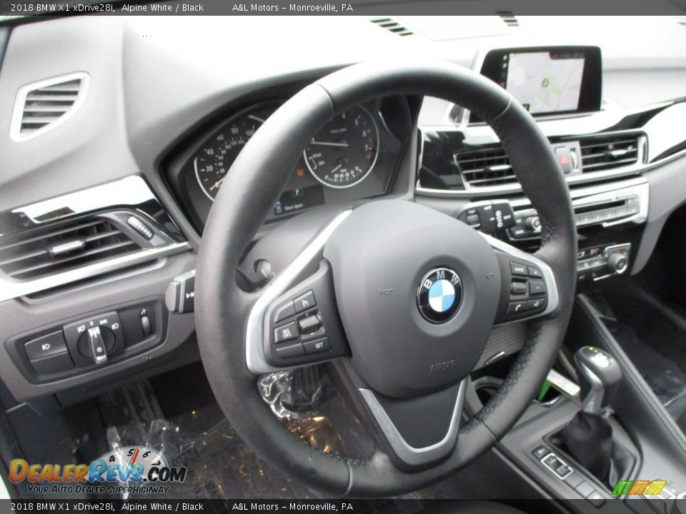 2018 BMW X1 xDrive28i Alpine White / Black Photo #15