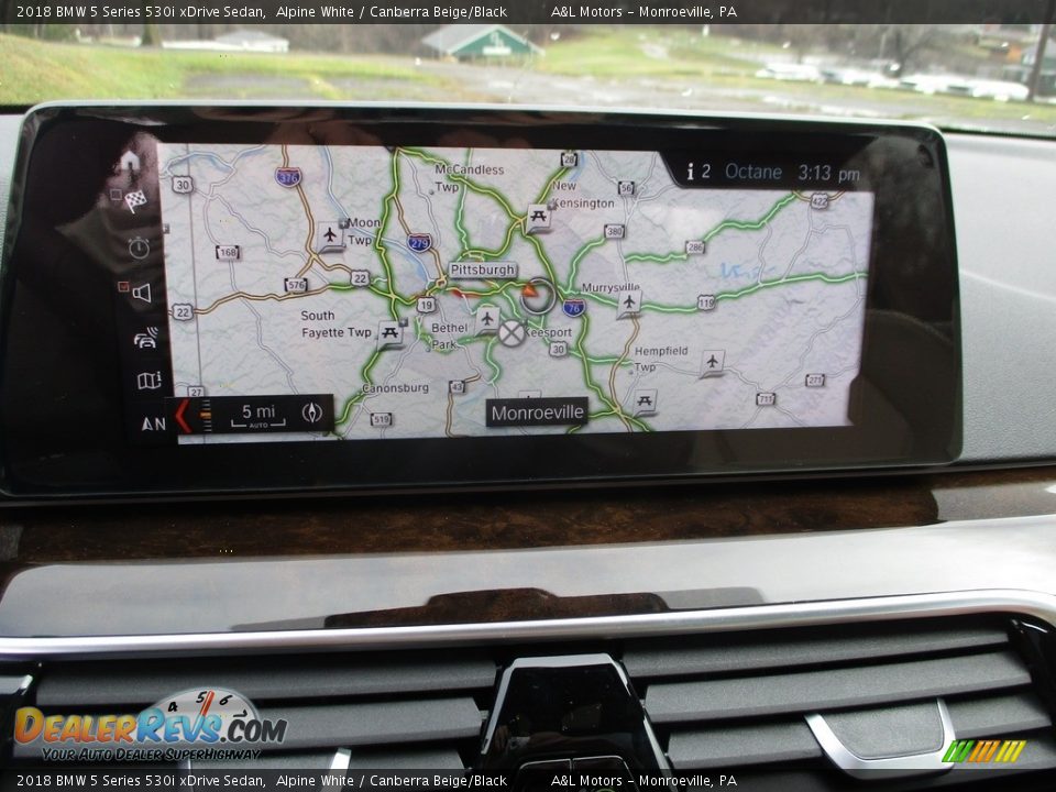 2018 BMW 5 Series 530i xDrive Sedan Alpine White / Canberra Beige/Black Photo #5