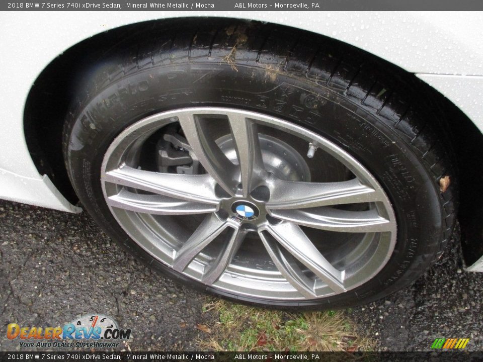 2018 BMW 7 Series 740i xDrive Sedan Mineral White Metallic / Mocha Photo #9