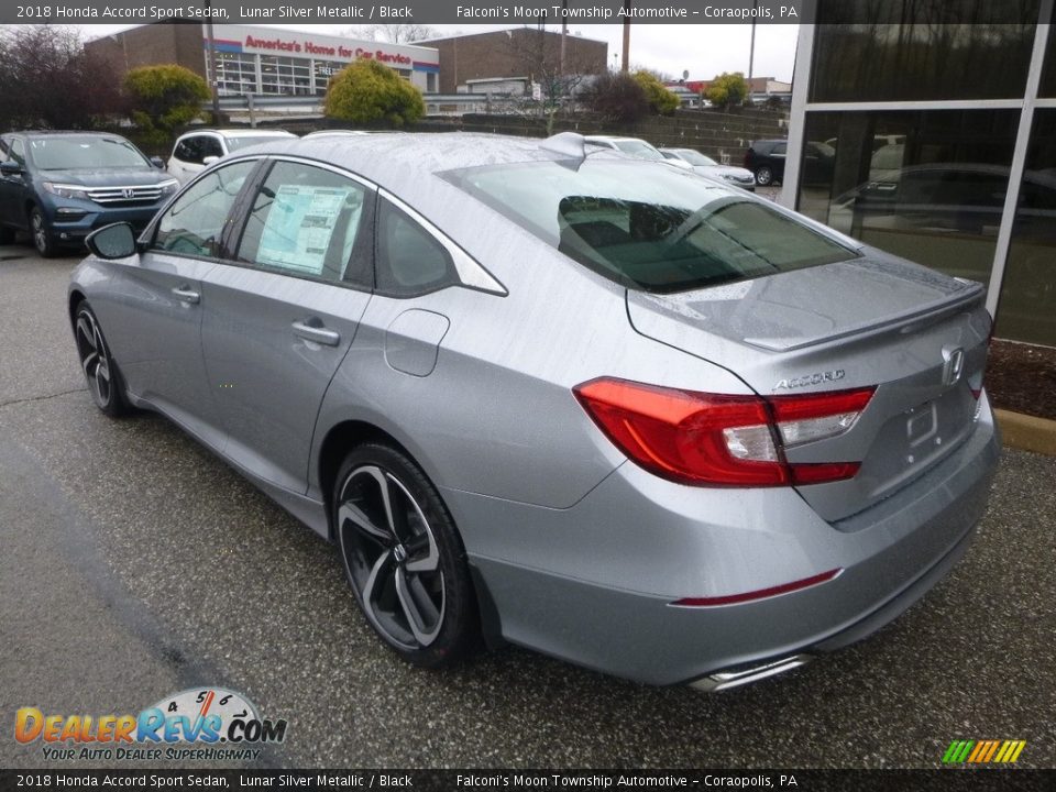 2018 Honda Accord Sport Sedan Lunar Silver Metallic / Black Photo #2