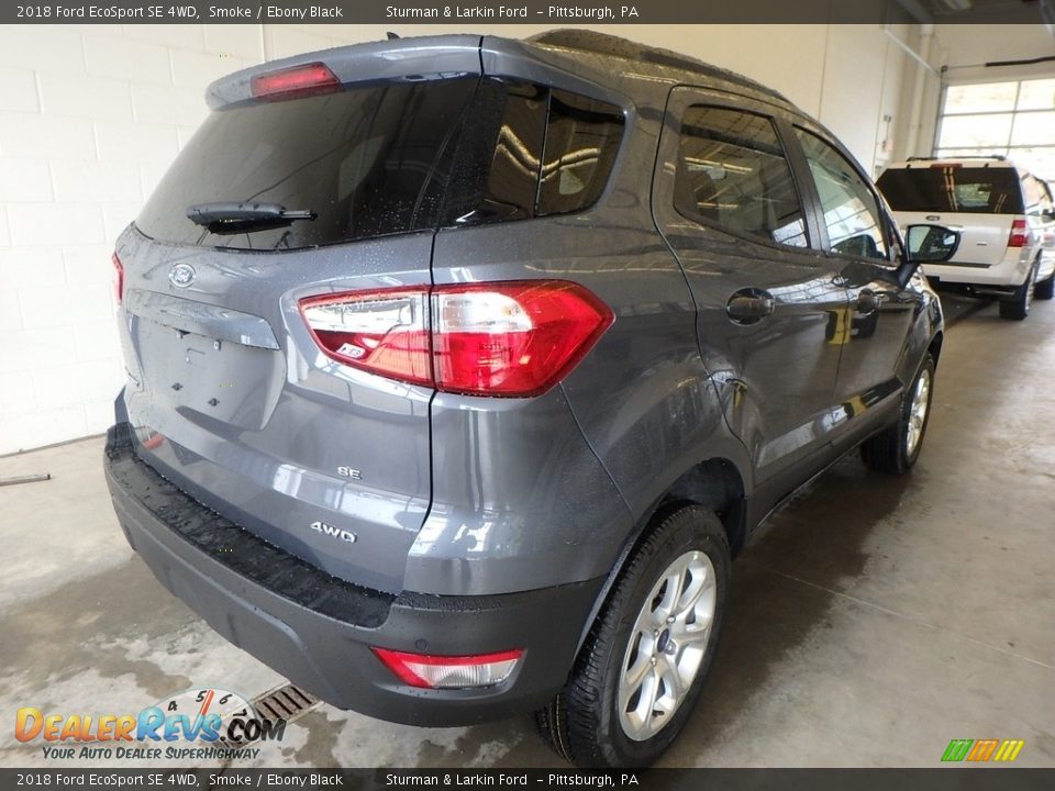 2018 Ford EcoSport SE 4WD Smoke / Ebony Black Photo #2