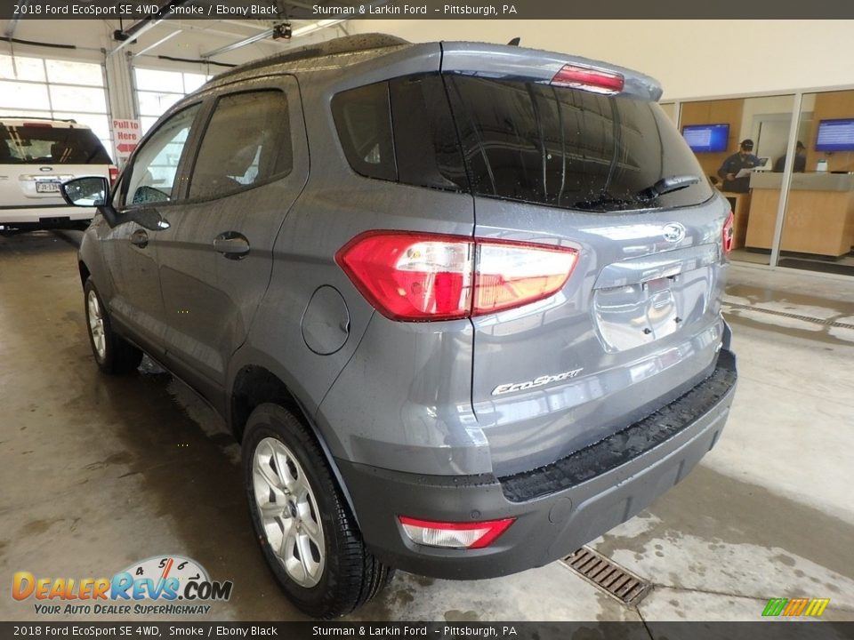2018 Ford EcoSport SE 4WD Smoke / Ebony Black Photo #3