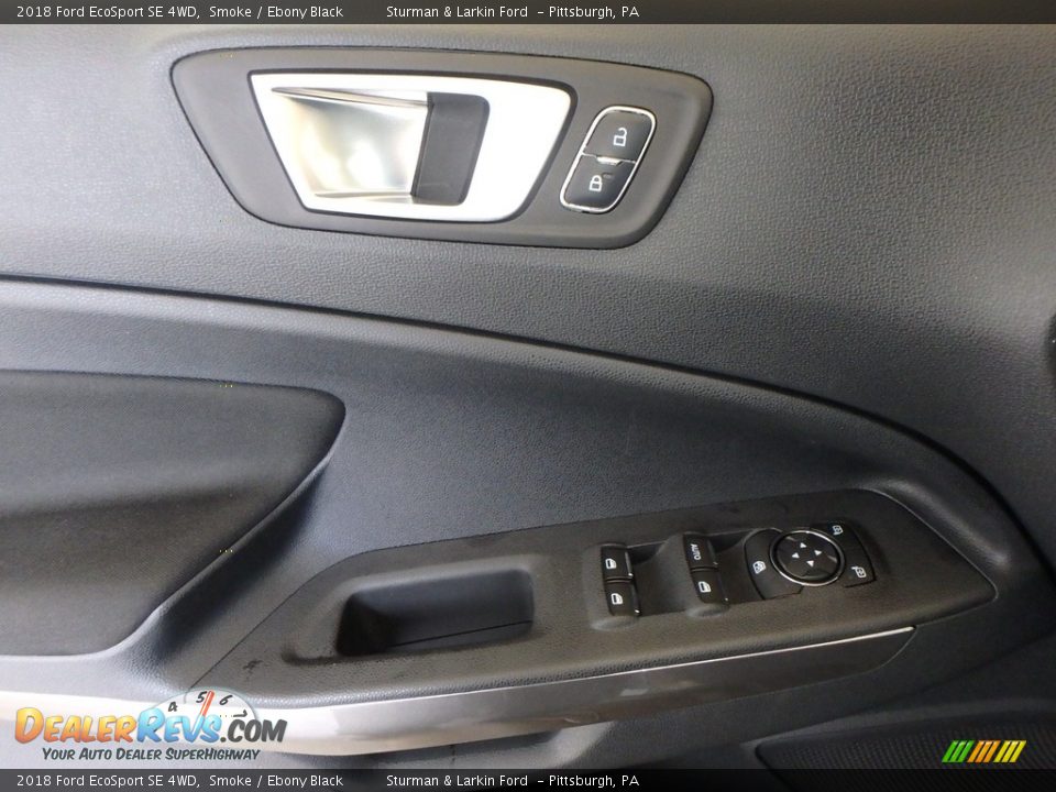 2018 Ford EcoSport SE 4WD Smoke / Ebony Black Photo #9