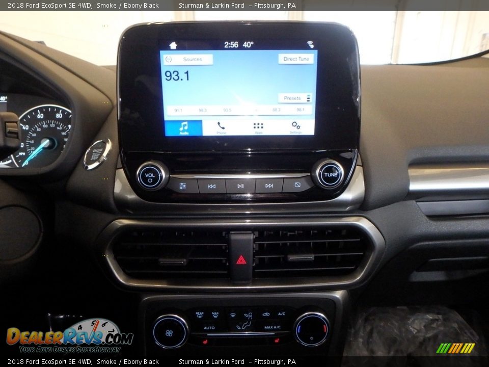 2018 Ford EcoSport SE 4WD Smoke / Ebony Black Photo #13