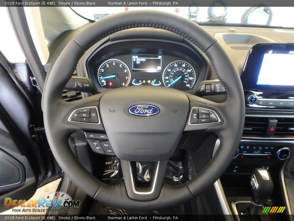 2018 Ford EcoSport SE 4WD Steering Wheel Photo #15