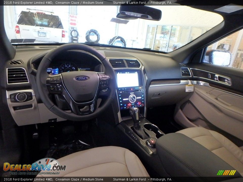 2018 Ford Explorer Limited 4WD Cinnamon Glaze / Medium Stone Photo #9