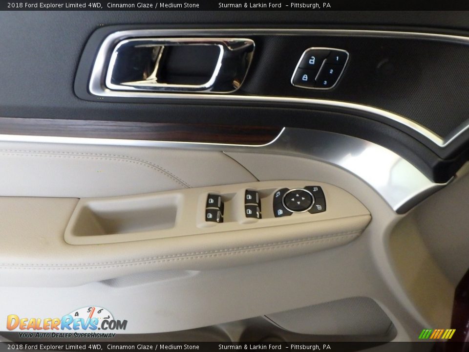 2018 Ford Explorer Limited 4WD Cinnamon Glaze / Medium Stone Photo #10