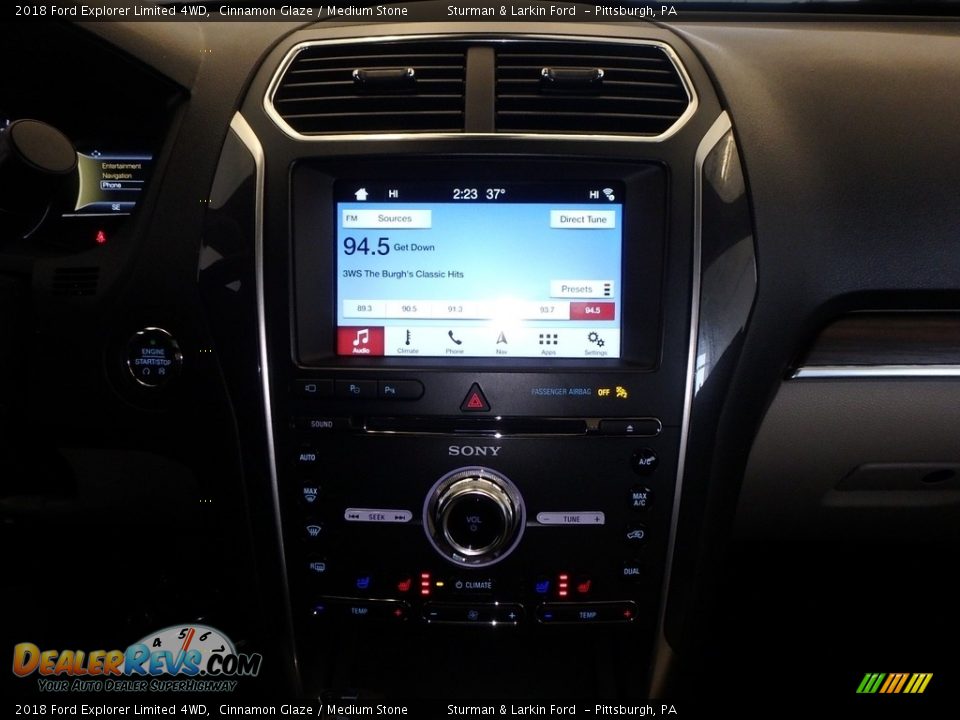 2018 Ford Explorer Limited 4WD Cinnamon Glaze / Medium Stone Photo #14