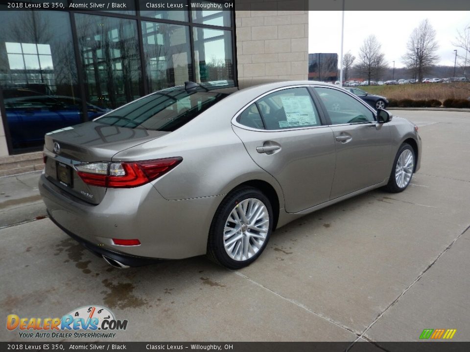 2018 Lexus ES 350 Atomic Silver / Black Photo #7