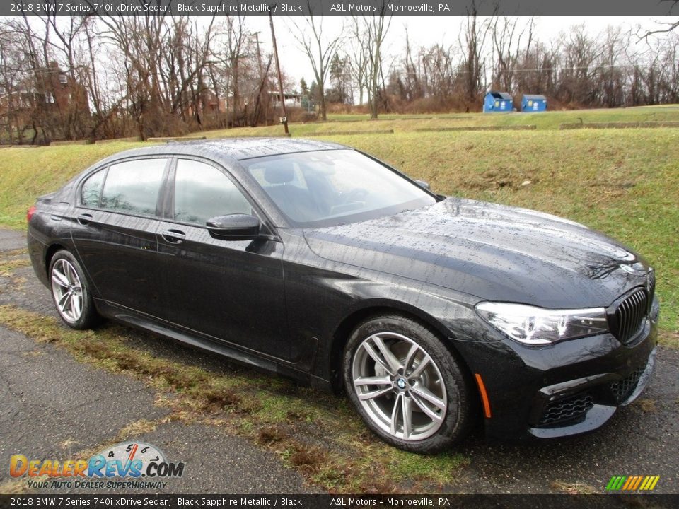 2018 BMW 7 Series 740i xDrive Sedan Black Sapphire Metallic / Black Photo #1