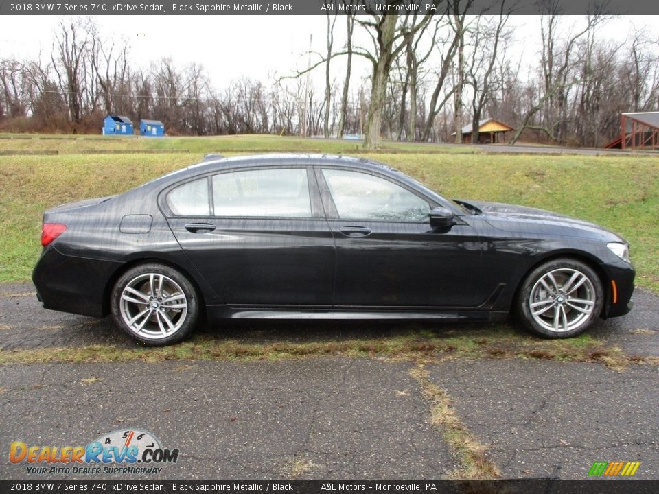 2018 BMW 7 Series 740i xDrive Sedan Black Sapphire Metallic / Black Photo #6