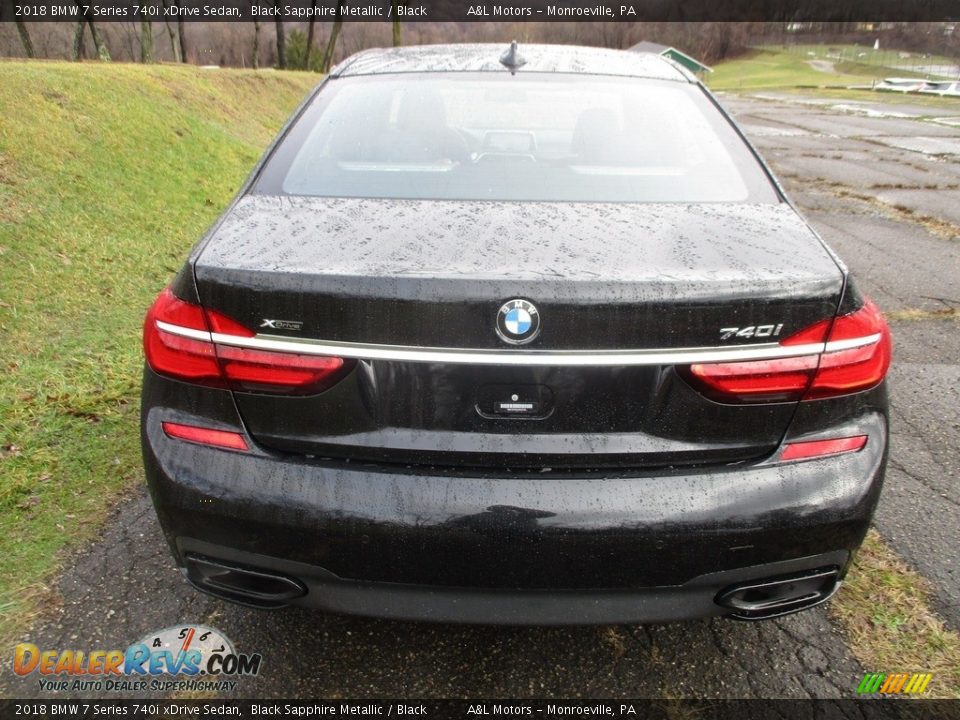 2018 BMW 7 Series 740i xDrive Sedan Black Sapphire Metallic / Black Photo #7