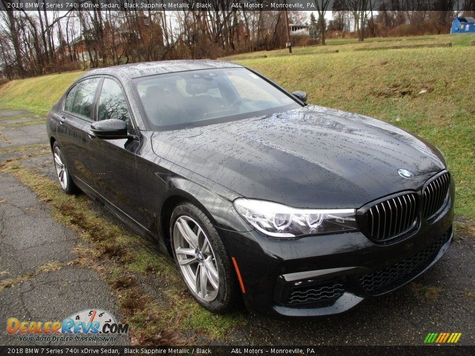 2018 BMW 7 Series 740i xDrive Sedan Black Sapphire Metallic / Black Photo #12