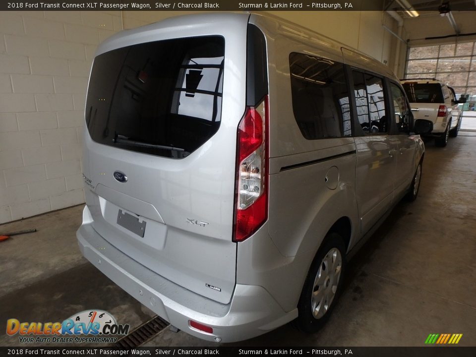 2018 Ford Transit Connect XLT Passenger Wagon Silver / Charcoal Black Photo #2