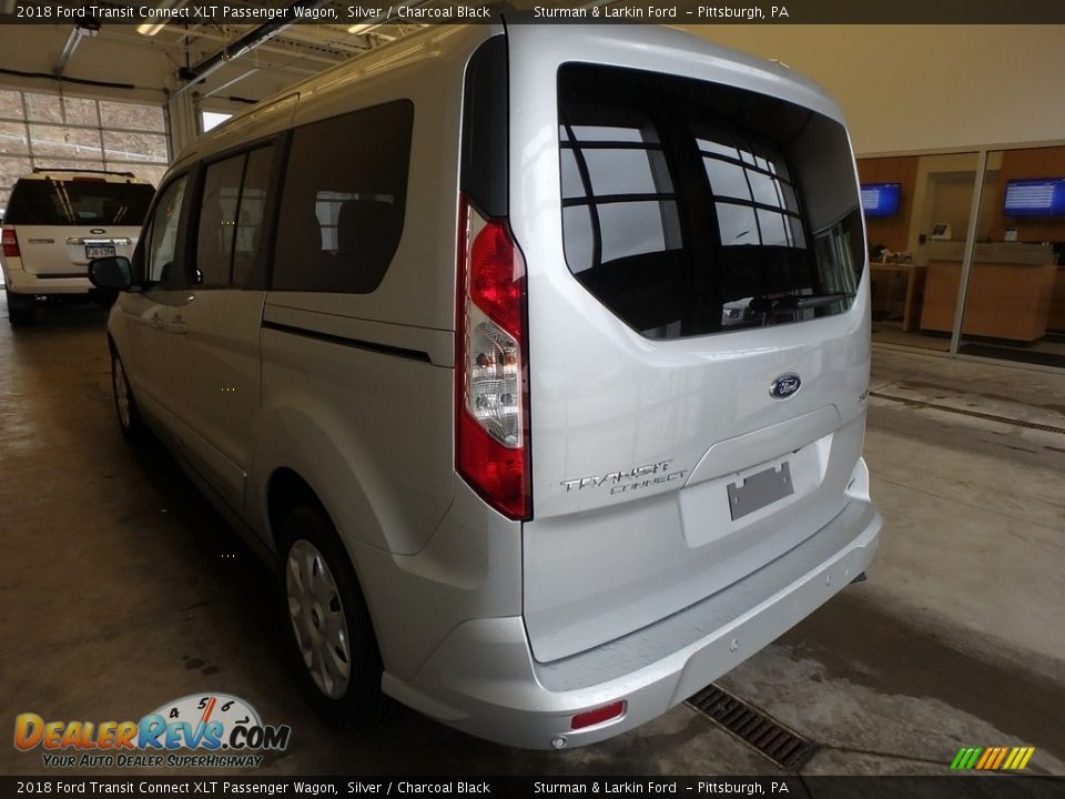2018 Ford Transit Connect XLT Passenger Wagon Silver / Charcoal Black Photo #3