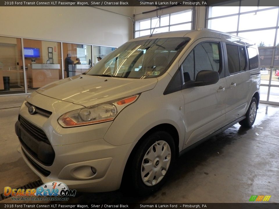 2018 Ford Transit Connect XLT Passenger Wagon Silver / Charcoal Black Photo #4