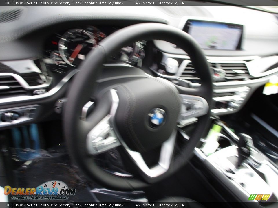 2018 BMW 7 Series 740i xDrive Sedan Black Sapphire Metallic / Black Photo #15