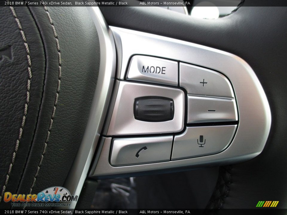 2018 BMW 7 Series 740i xDrive Sedan Black Sapphire Metallic / Black Photo #18