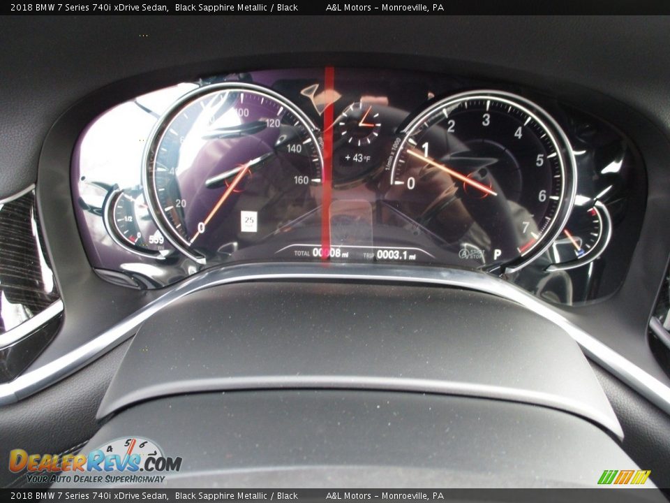 2018 BMW 7 Series 740i xDrive Sedan Black Sapphire Metallic / Black Photo #20