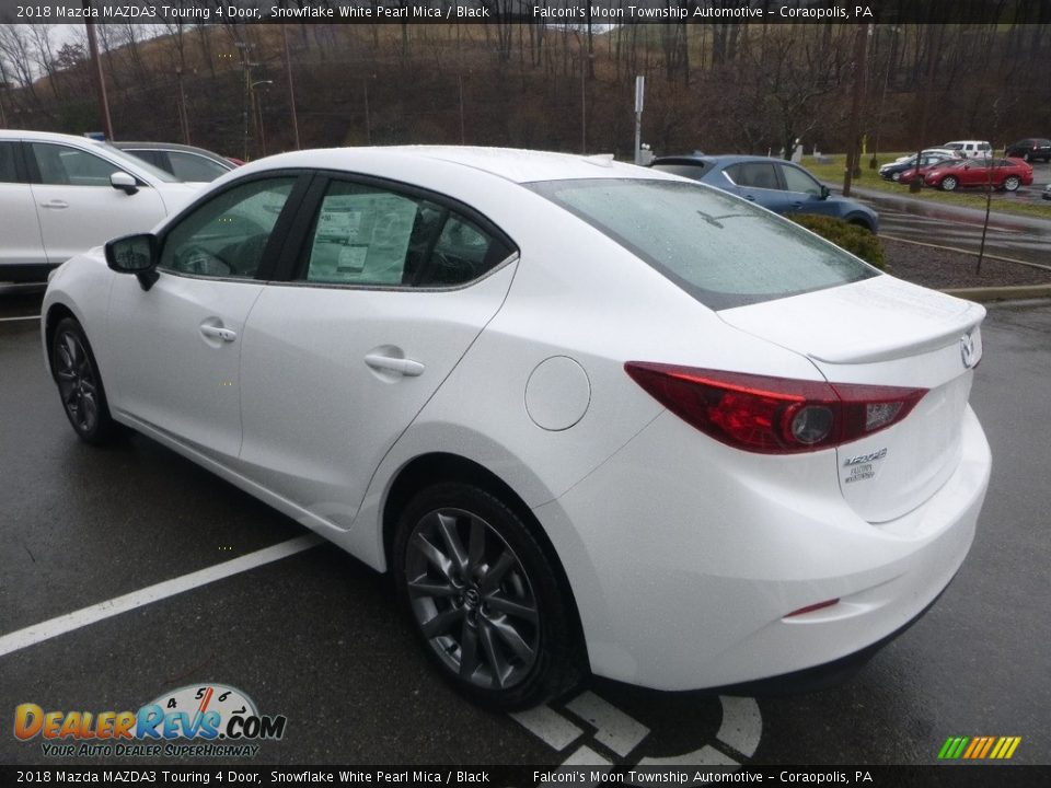 2018 Mazda MAZDA3 Touring 4 Door Snowflake White Pearl Mica / Black Photo #6