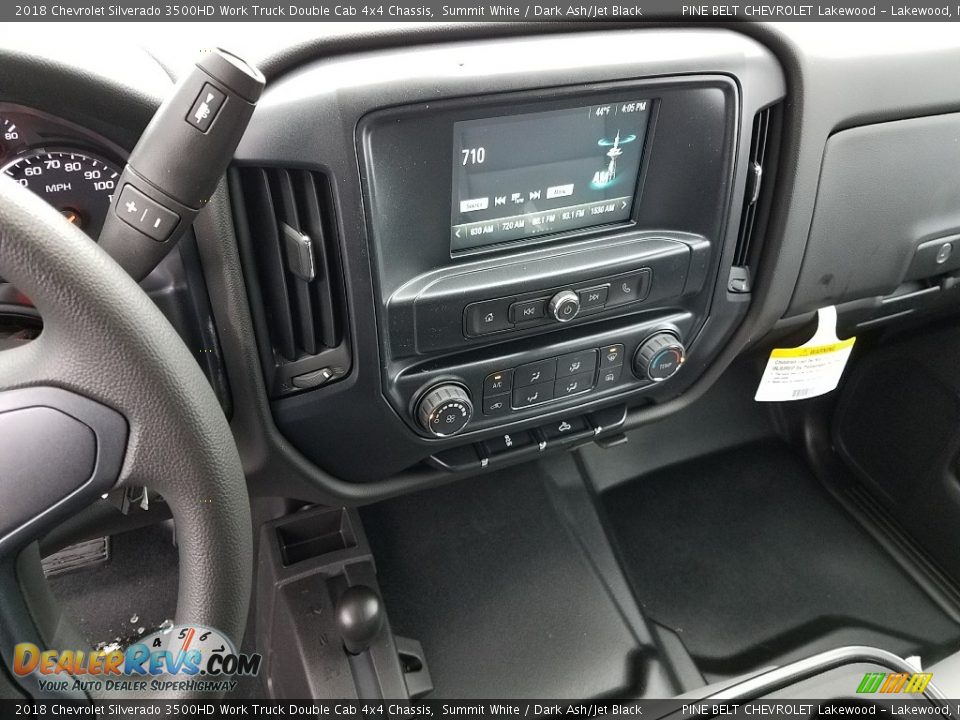 2018 Chevrolet Silverado 3500HD Work Truck Double Cab 4x4 Chassis Summit White / Dark Ash/Jet Black Photo #10