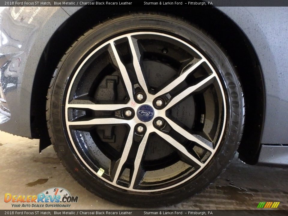 2018 Ford Focus ST Hatch Blue Metallic / Charcoal Black Recaro Leather Photo #5