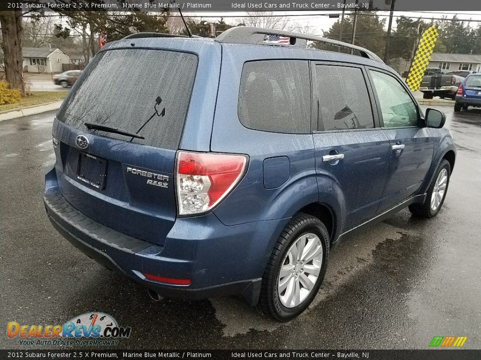 2012 Subaru Forester 2.5 X Premium Marine Blue Metallic / Platinum Photo #3