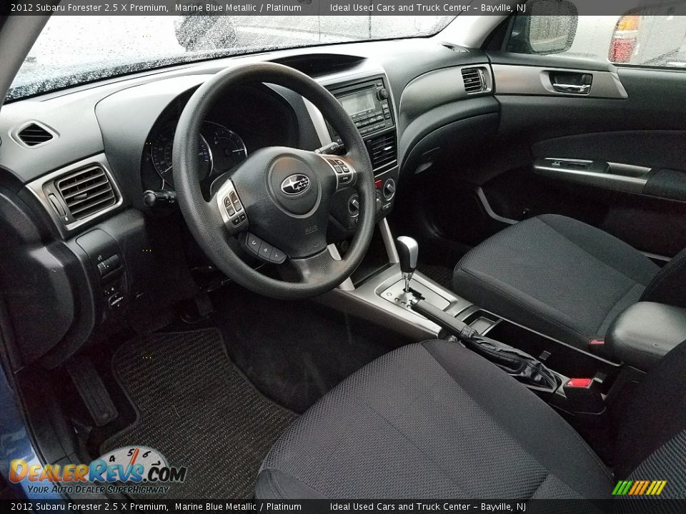 2012 Subaru Forester 2.5 X Premium Marine Blue Metallic / Platinum Photo #4