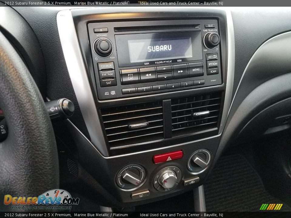 2012 Subaru Forester 2.5 X Premium Marine Blue Metallic / Platinum Photo #6