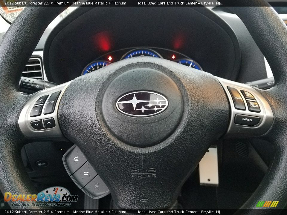 2012 Subaru Forester 2.5 X Premium Marine Blue Metallic / Platinum Photo #8