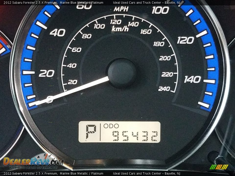2012 Subaru Forester 2.5 X Premium Marine Blue Metallic / Platinum Photo #9