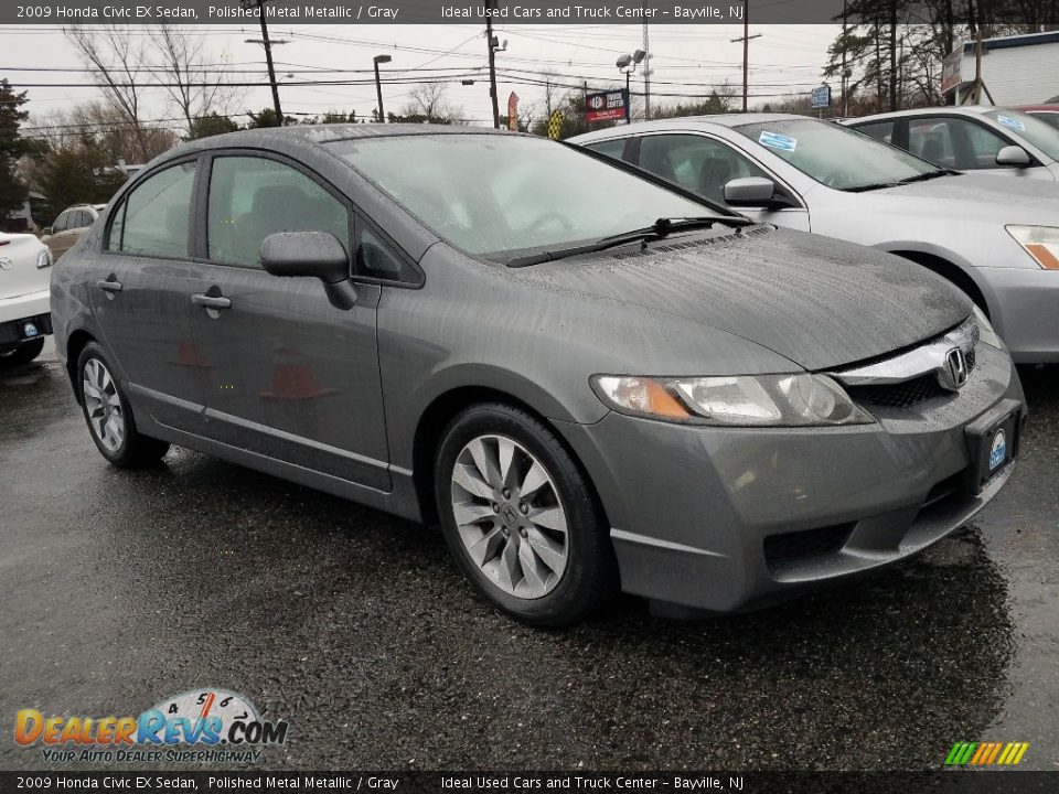 2009 Honda Civic EX Sedan Polished Metal Metallic / Gray Photo #1