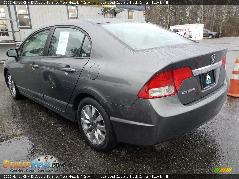2009 Honda Civic EX Sedan Polished Metal Metallic / Gray Photo #2