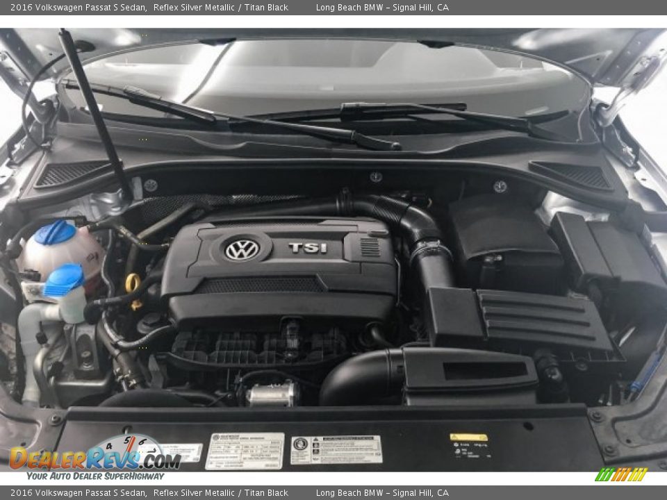 2016 Volkswagen Passat S Sedan Reflex Silver Metallic / Titan Black Photo #9