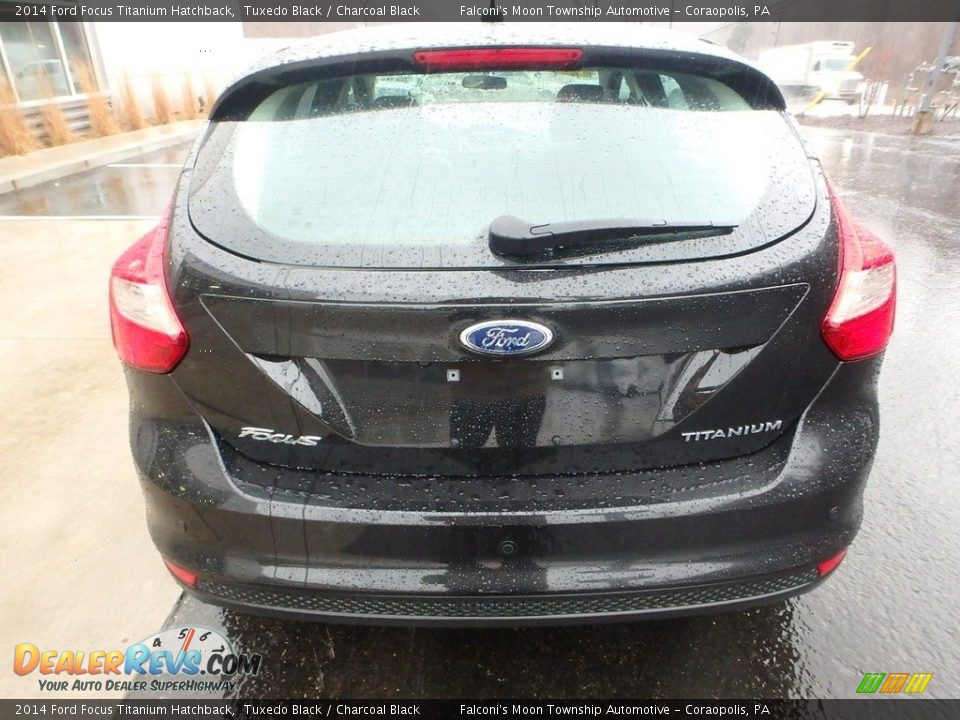 2014 Ford Focus Titanium Hatchback Tuxedo Black / Charcoal Black Photo #3
