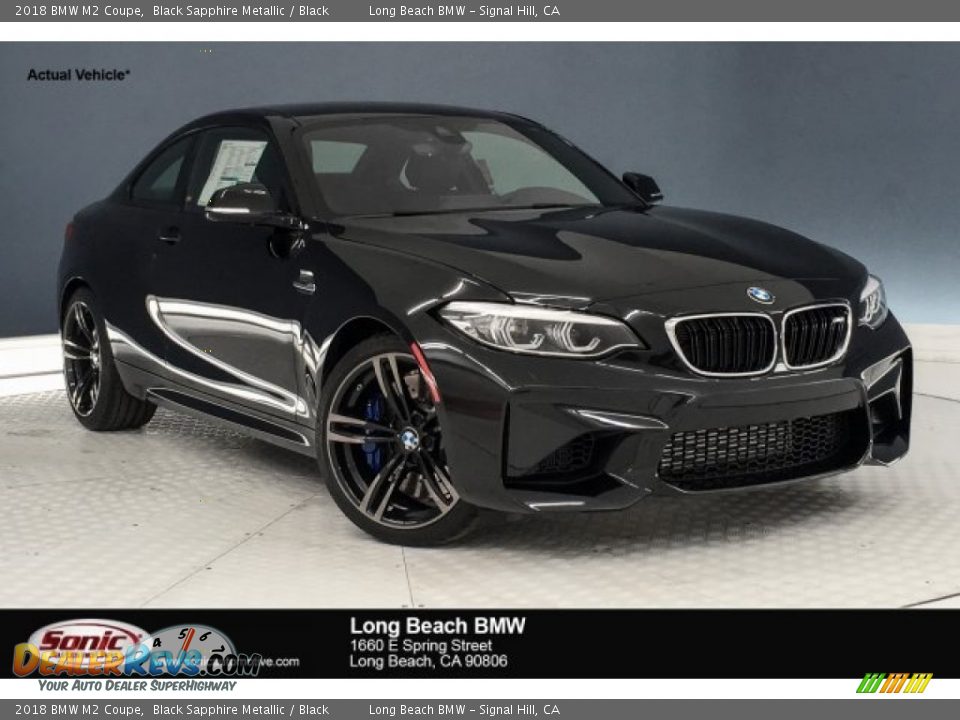 2018 BMW M2 Coupe Black Sapphire Metallic / Black Photo #1