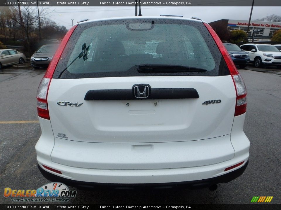 2010 Honda CR-V LX AWD Taffeta White / Gray Photo #4
