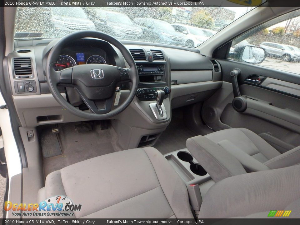 2010 Honda CR-V LX AWD Taffeta White / Gray Photo #17