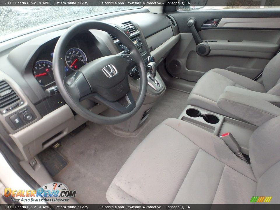 2010 Honda CR-V LX AWD Taffeta White / Gray Photo #20