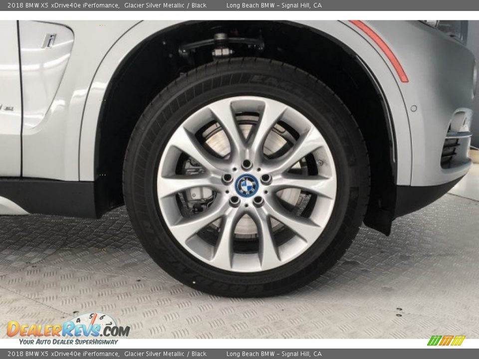 2018 BMW X5 xDrive40e iPerfomance Glacier Silver Metallic / Black Photo #9