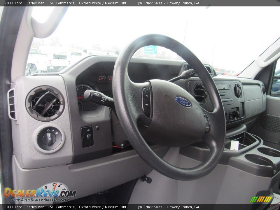 2011 Ford E Series Van E150 Commercial Oxford White / Medium Flint Photo #26