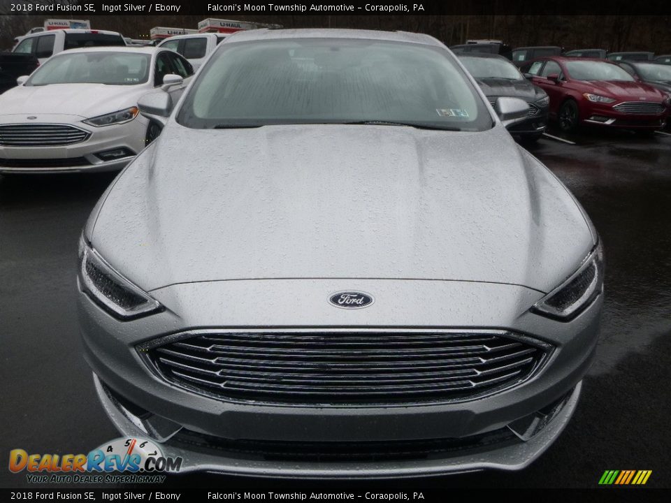2018 Ford Fusion SE Ingot Silver / Ebony Photo #4