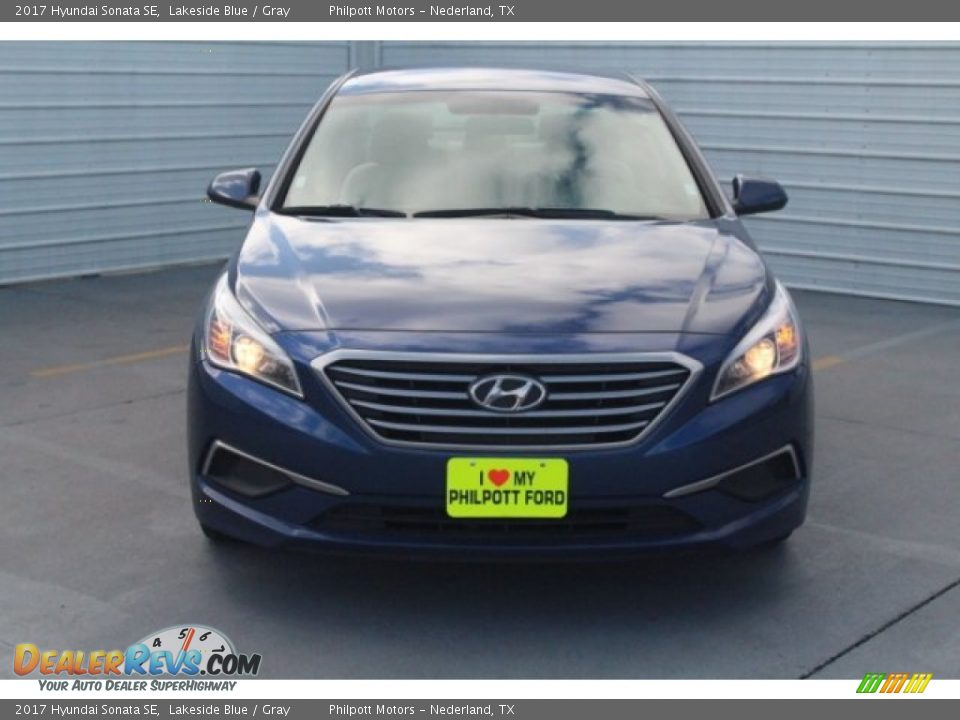 2017 Hyundai Sonata SE Lakeside Blue / Gray Photo #2