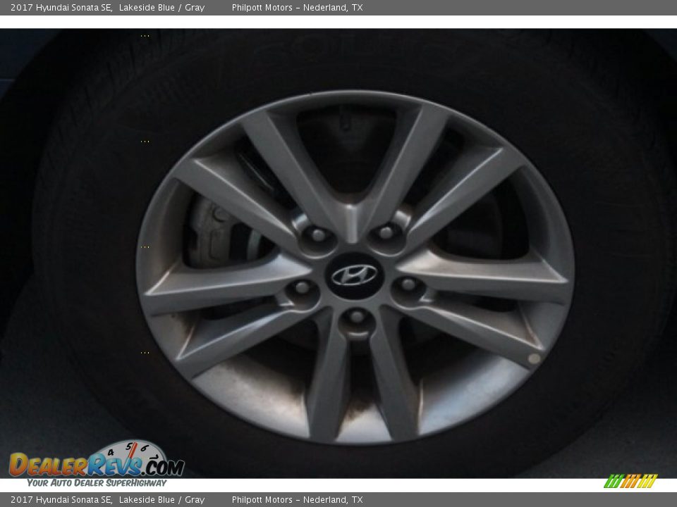 2017 Hyundai Sonata SE Lakeside Blue / Gray Photo #5